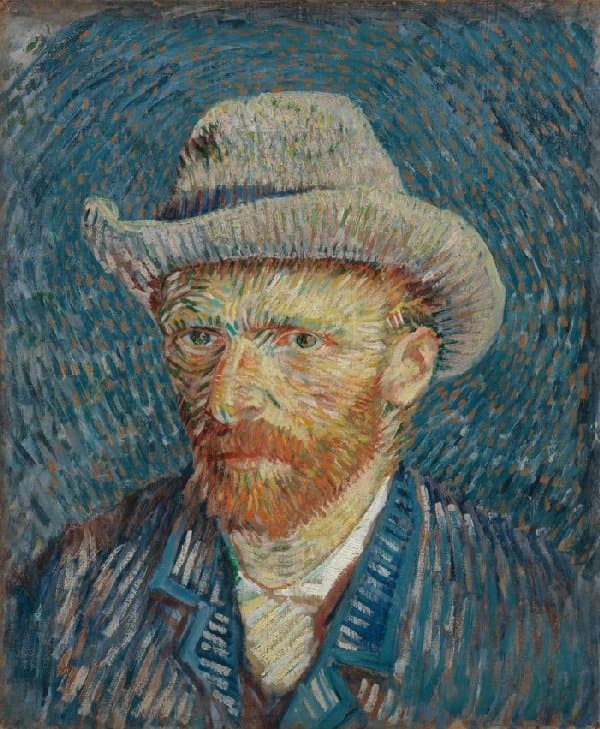 Vincent van Gogh, Self-Portrait with Grey Felt Hat, 1887